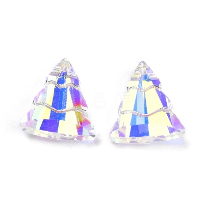 Glass Rhinestone Pendants RGLA-O002-A01-001AB-1
