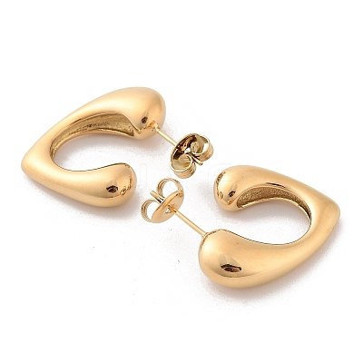 304 Stainless Steel Stud Earrings EJEW-H115-15G-1