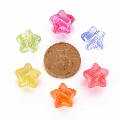 1-Hole Transparent Acrylic Buttons TACR-S154-52B-1