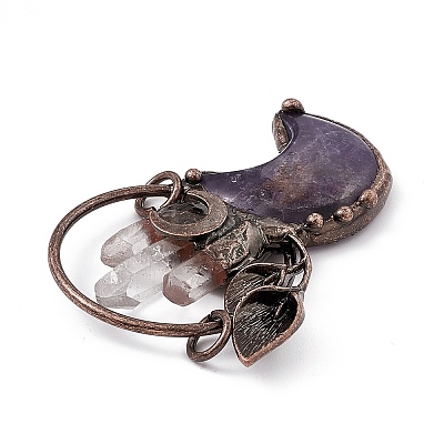 Natural Amethyst Big Pendants G-D483-02AB-1