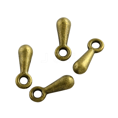 Zinc Alloy Teardrop Charms PALLOY-R043-AB-NF-1