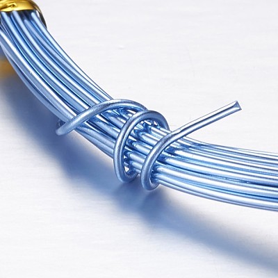 Round Aluminum Craft Wire AW-D009-1mm-10m-19-1