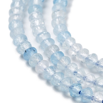 Natural Aquamarine Beads Strands G-J400-B01-01-1