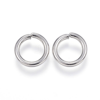Tarnish Resistant 304 Stainless Steel Open Jump Rings X-STAS-E113-11P-1