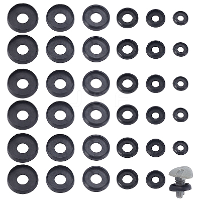 60Pcs 6 Styles Plastic Doll Craft Eyelid Accessories DOLL-GA0001-29-1