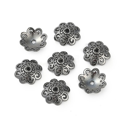 Tibetan Style Bead Caps TIBEB-00955-B-RS-1