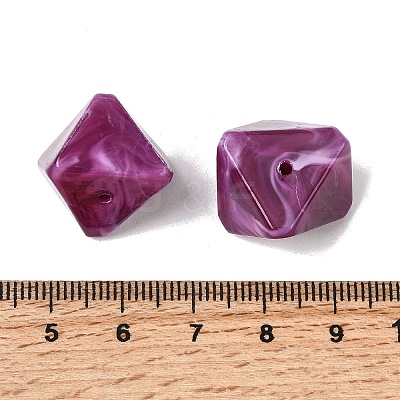 Opaque Acrylic Beads OACR-D320-02L-1