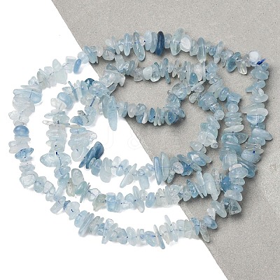 Natural Aquamarine Chips Beads Strands G-D0002-A02-1