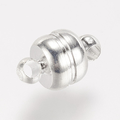 Brass Magnetic Clasps with Loops KK-H361-S-NR-1