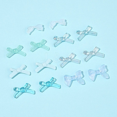 70Pcs 7 Styles Opaque & Transparent Acrylic Beads MACR-FS0002-13-1