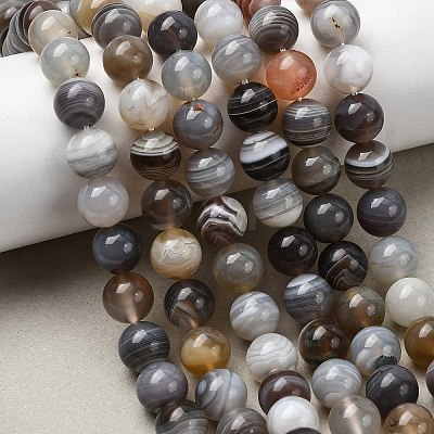 Natural Botswana Agate Beads Strands G-H334-A01-02-1