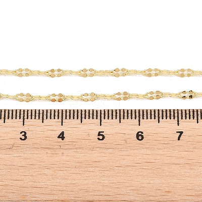 Brass Oval Link Chains Necklace for Women NJEW-P265-23G-1