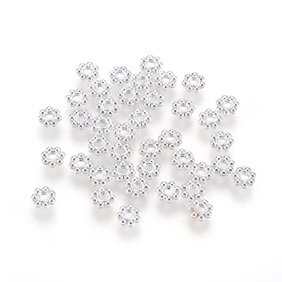 Tibetan Style Flower Spacers TIBEB-A101757-S-LF-1