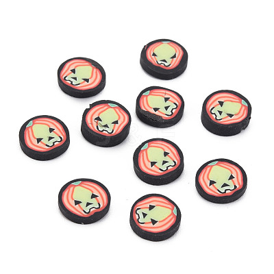 Halloween Handmade Polymer Clay Cabochons CLAY-N006-105-1