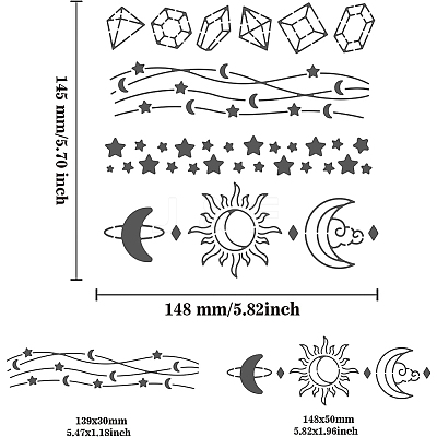 Stainless Steel Cutting Dies Stencils DIY-WH0279-117-1