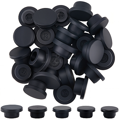 30Pcs 5 Styles Silicone Hole Plugs AJEW-GF0011-63A-1