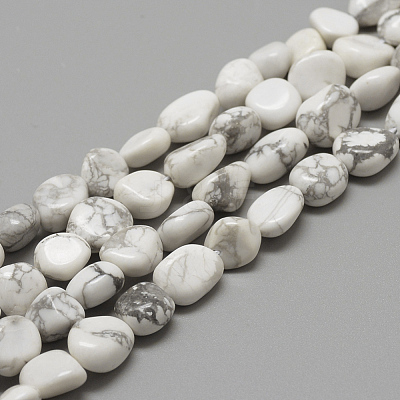 Natural Howlite Beads Strands G-R445-8x10-26-1