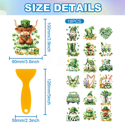18Pcs Plastic Silhouette Paper DIY-WH0610-019-1