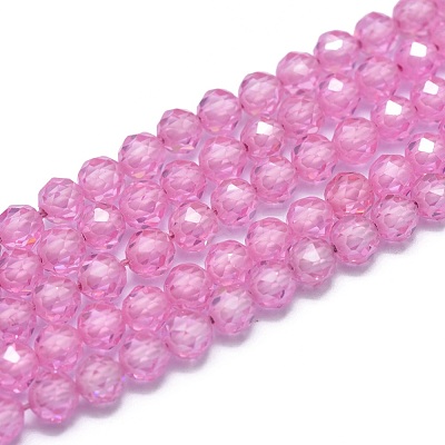 Cubic Zirconia Beads Strands G-G792-47-05C-1