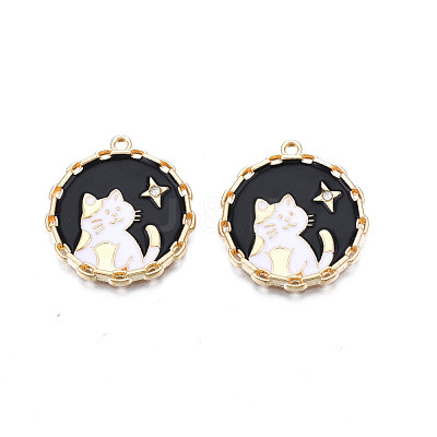 Alloy Enamel Pendants ENAM-N055-102A-1