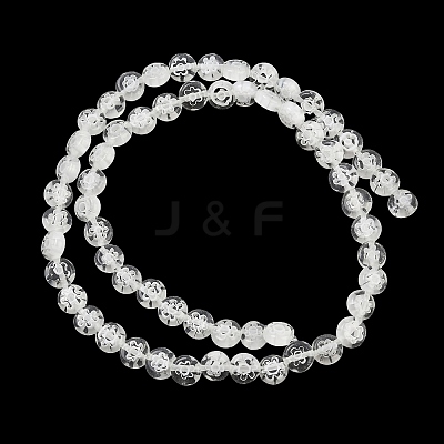 Handmade Millefiori Glass Flat Round Bead Strands LK-P010-05-1