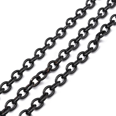 304 Stainless Steel Textured Cable Chains CHS-O010-04EB-1