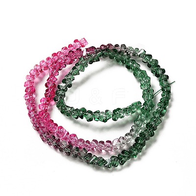 Transparent Glass Bead Strands GLAA-H023-02J-1