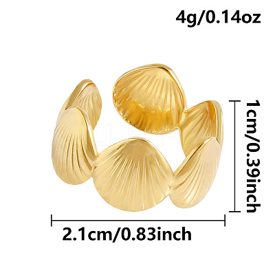 304 Stainless Steel Cuff Open Rings AG3815-2-1