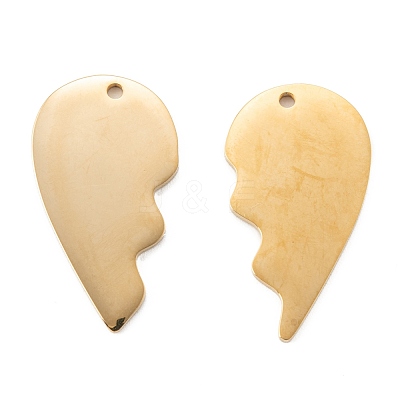 304 Stainless Steel Split Pendants STAS-G251-07D-G-1