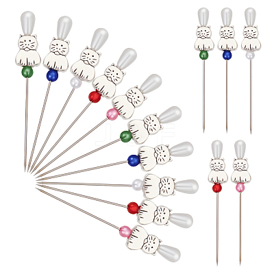 50Pcs 5 Colors Iron Head Pins DIY-AB00031-1