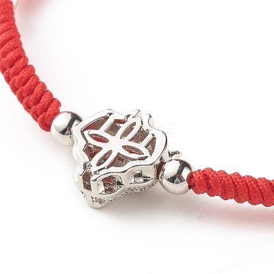Natural Crackle Quartz & Lava Rock Braided Bead Bracelets Set BJEW-JB07212-03-1