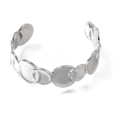 304 Stainless Steel Cuff Bangles for Women BJEW-T030-01P-1