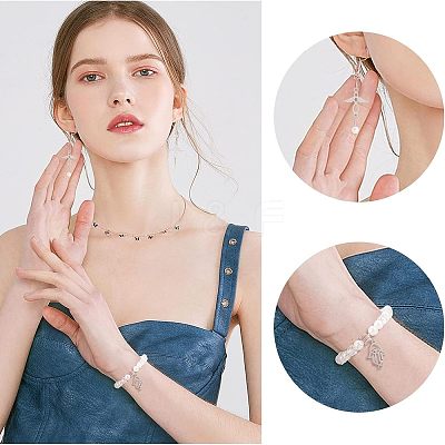 24Pcs 6 Style 201 Stainless Steel Links Connectors STAS-FH0001-49-1