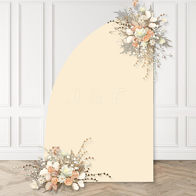 Cloth D-shaped Arch Backdrop Cover for Birthday Party Wedding Baby Shower Decorations DIY-WH20079-043C-1