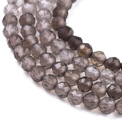 Natural Smoky Quartz Beads Strands X-G-R475-031-1