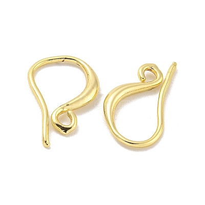 Brass Earring Hooks KK-L075-008LG-1