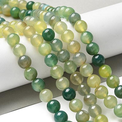 Natural Agate Beads Strands G-NH0001-G11-01-1