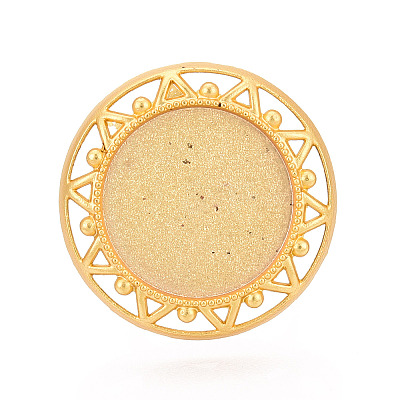 Adjustable Alloy & Iron Bezel Cup Ring Base with Rotatable Tray MAK-T012-12G-1