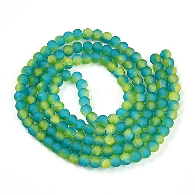 Crackle Glass Beads X1-GLAA-N009-6mm-10-1