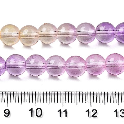 Baking Paint Transparent Glass Beads DGLA-M001-8mm-09-1