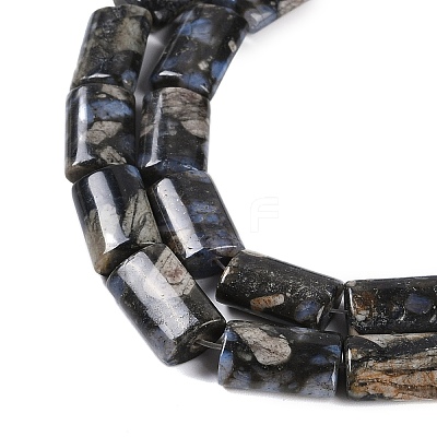 Natural Glaucophane Beads Strands G-C141-G01-01-1