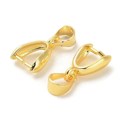 Rack Plating Brass Snap on Bails KK-R211-05G-1