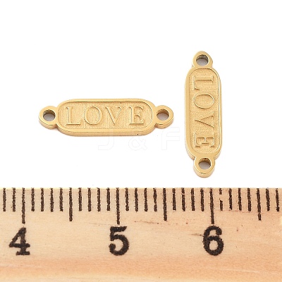 Ion Plating(IP) 304 Stainless Steel Connector Charms STAS-Z078-19G-1