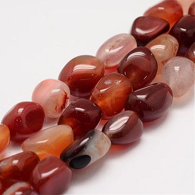 Natural Carnelian Bead Strands G-K153-D09-1