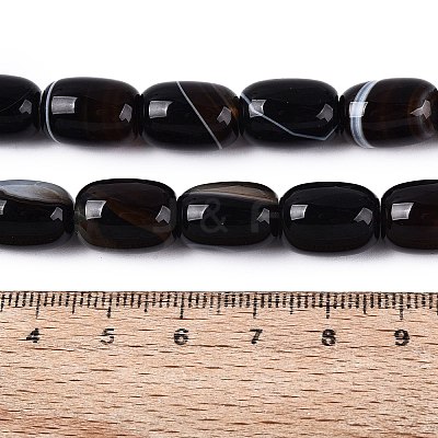 Natural Agate Beads Strands G-N356-02B-01-1