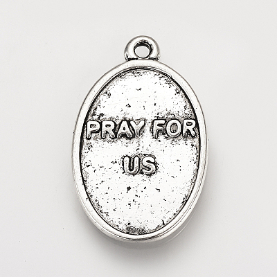Tibetan Style Alloy Pendants X-TIBE-Q078-09AS-RS-1
