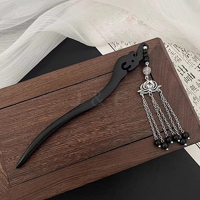 Crescent Tassel Wood Hair Sticks PW-WG7C9F3-04-1
