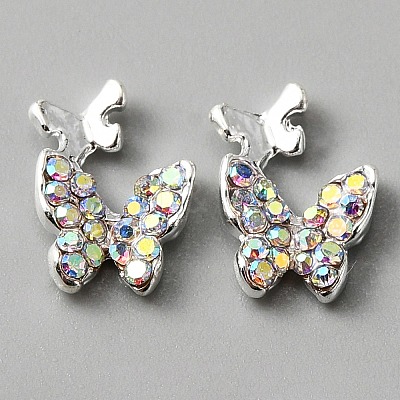 Alloy Rhinestone Cabochons MRMJ-WH0081-31S-1