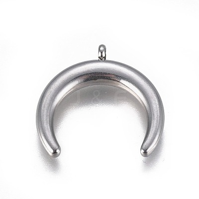 Non-Tarnish 304 Stainless Steel Pendants STAS-F229-01-P-1