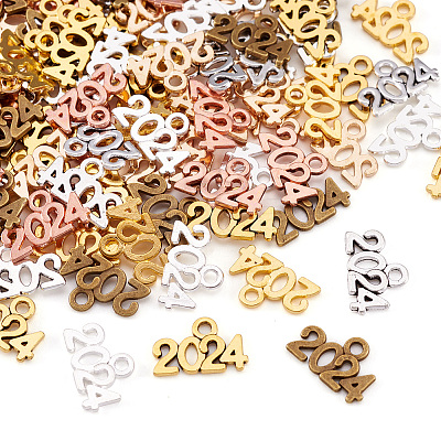 140Pcs 7 Colors Alloy Pendants FIND-TA0004-55-1